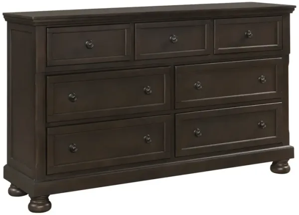 Traditional Design Bedroom Furniture 1pc Dresser of 7x Drawers Grayish Brown Finish Wooden Furniture