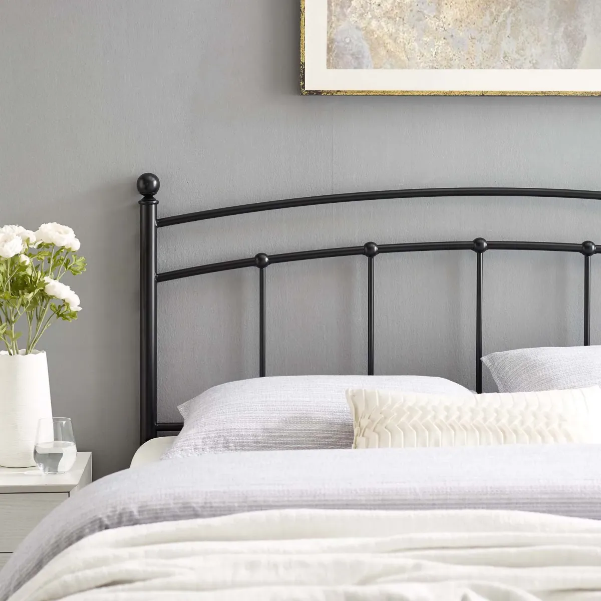 Modway - Abigail Queen Metal Headboard