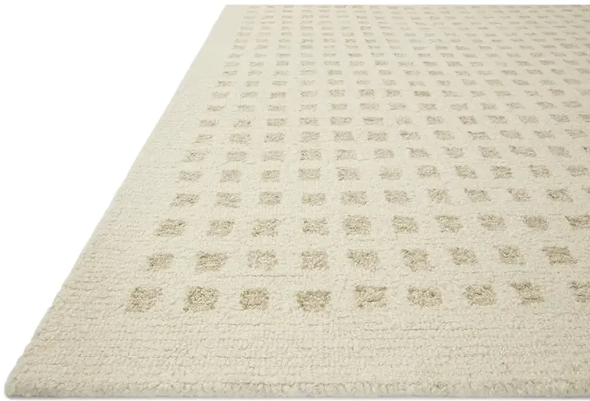 Polly POL01 Ivory/Natural 5' x 7'6" Rug