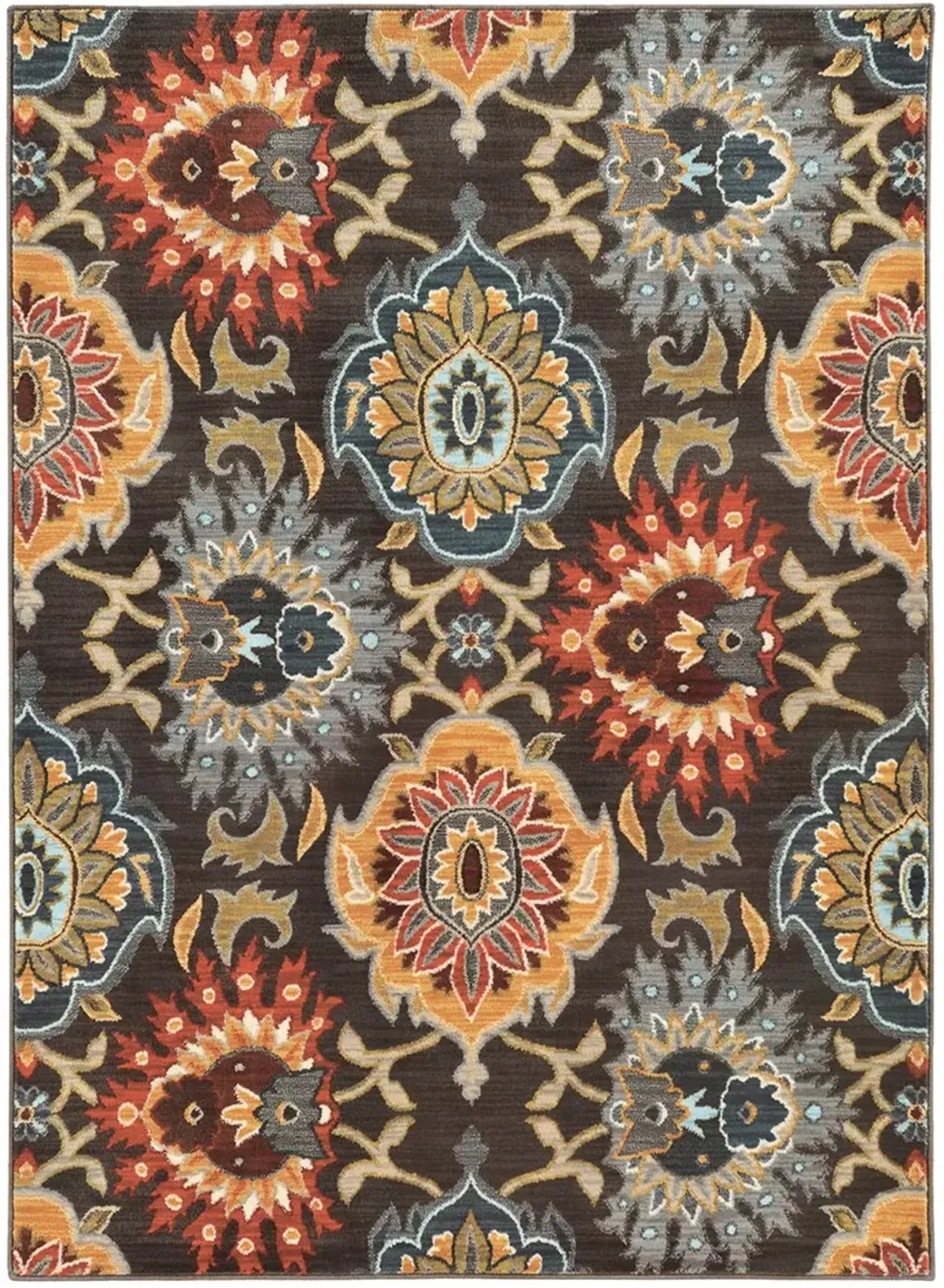 Sedona 5'3" x 7'6" Charcoal Rug