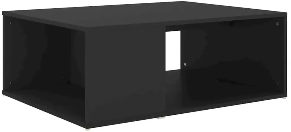 Coffee Table Black 35.4"x26.4"x13" Engineered Wood