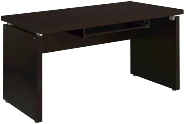Skylar 55-inch Computer Desk with Keyboard Drawer Cappuccino