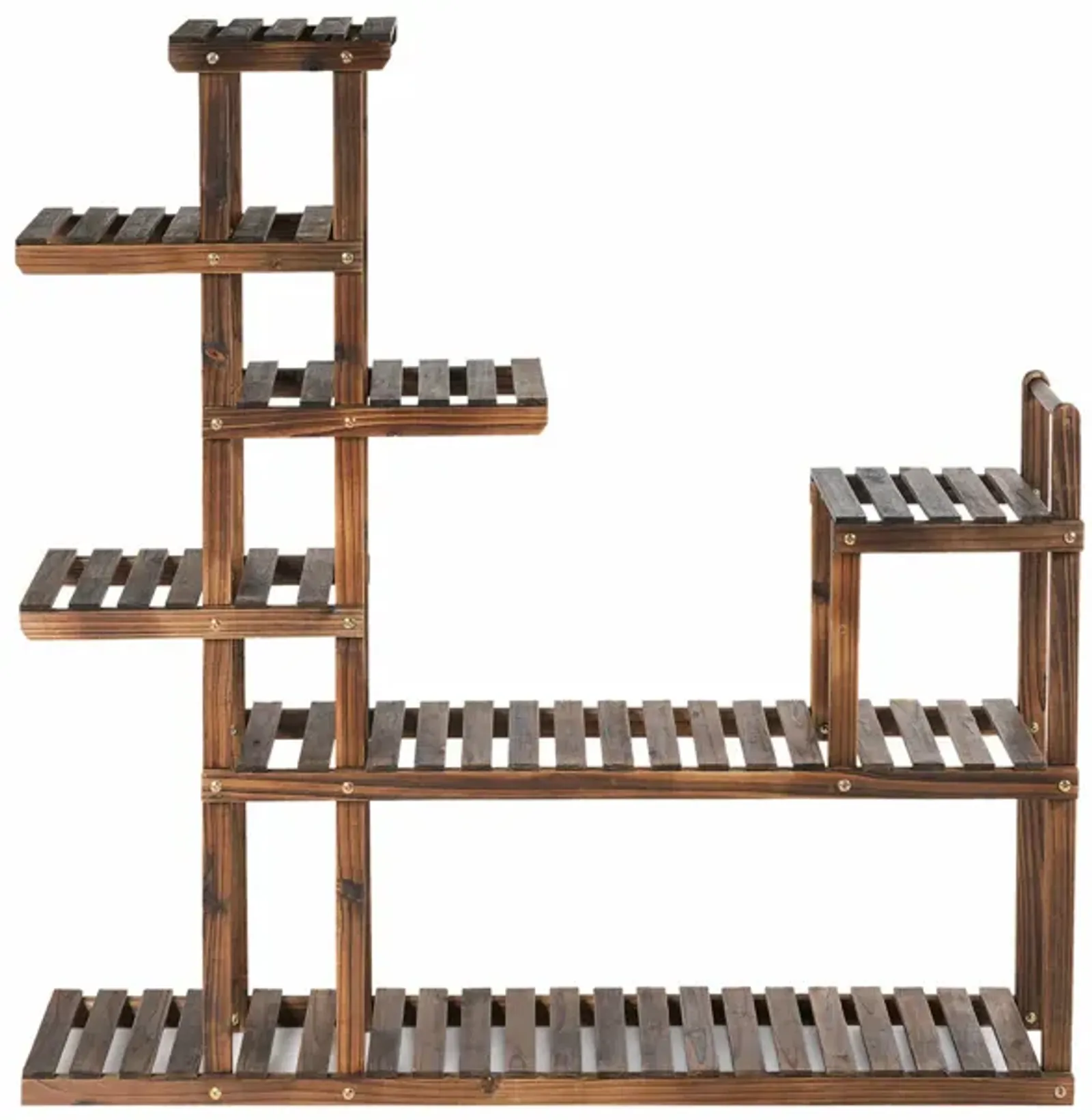 7-Tier Flower Wood Stand Plant Display Rack Storage Shelf