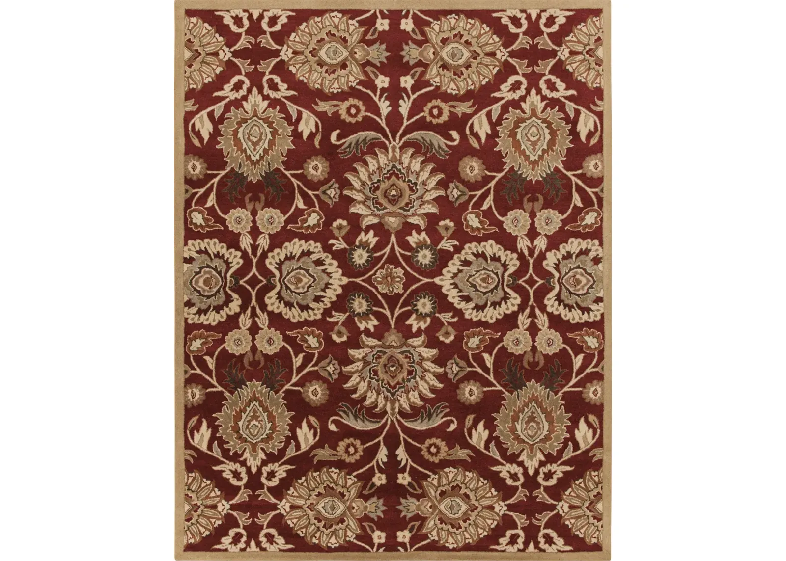 Caesar CAE-1192 8' Round Red Rug