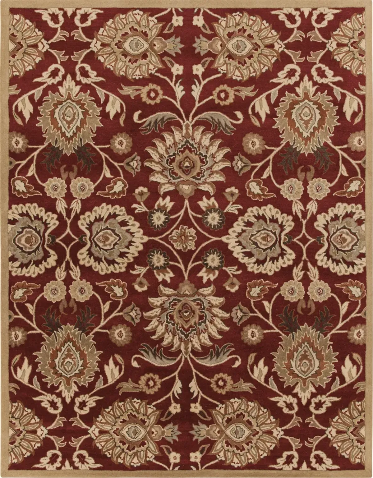 Caesar CAE-1192 8' Round Red Rug