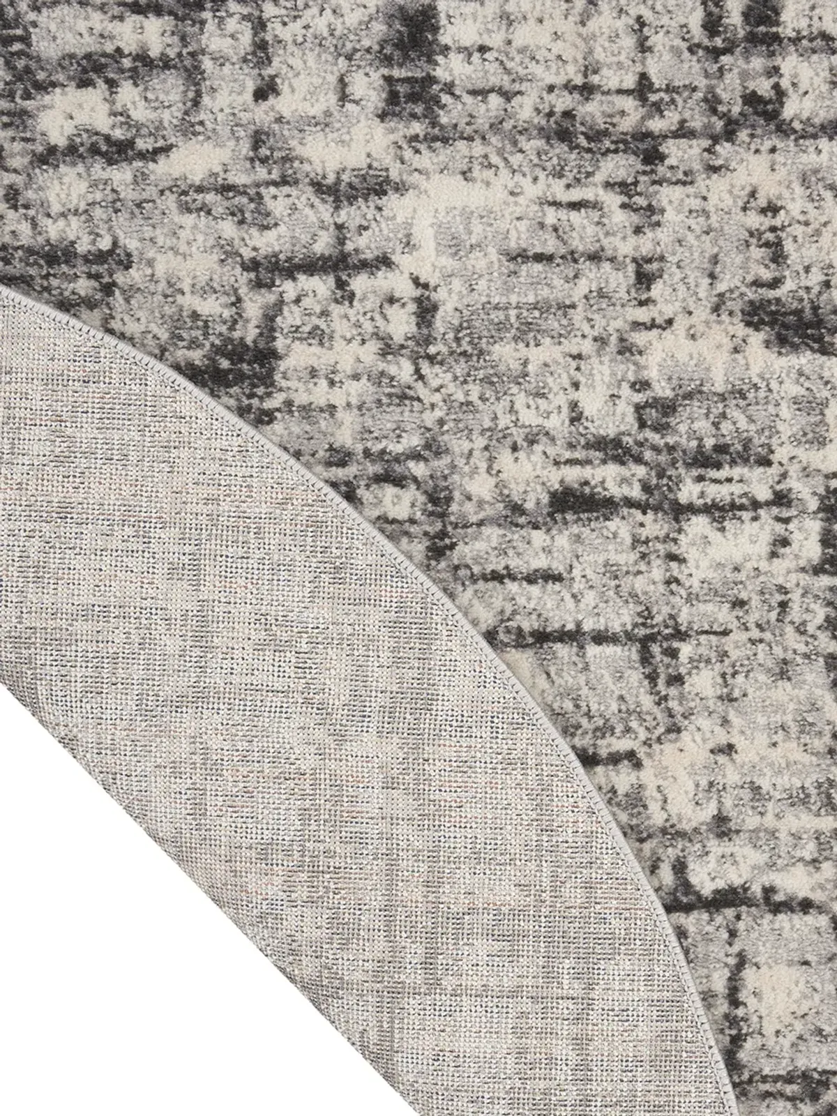 CK950 Rush CK952 Ivory/Gray 8' x Round Rug