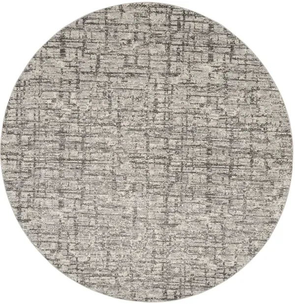 CK950 Rush CK952 Ivory/Gray 8' x Round Rug