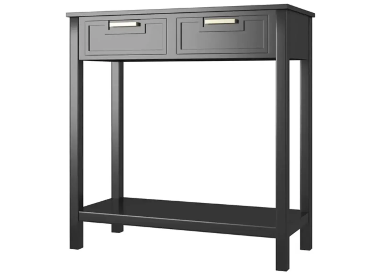 Modern Entryway Accent 2 Drawer Sofa Side Table