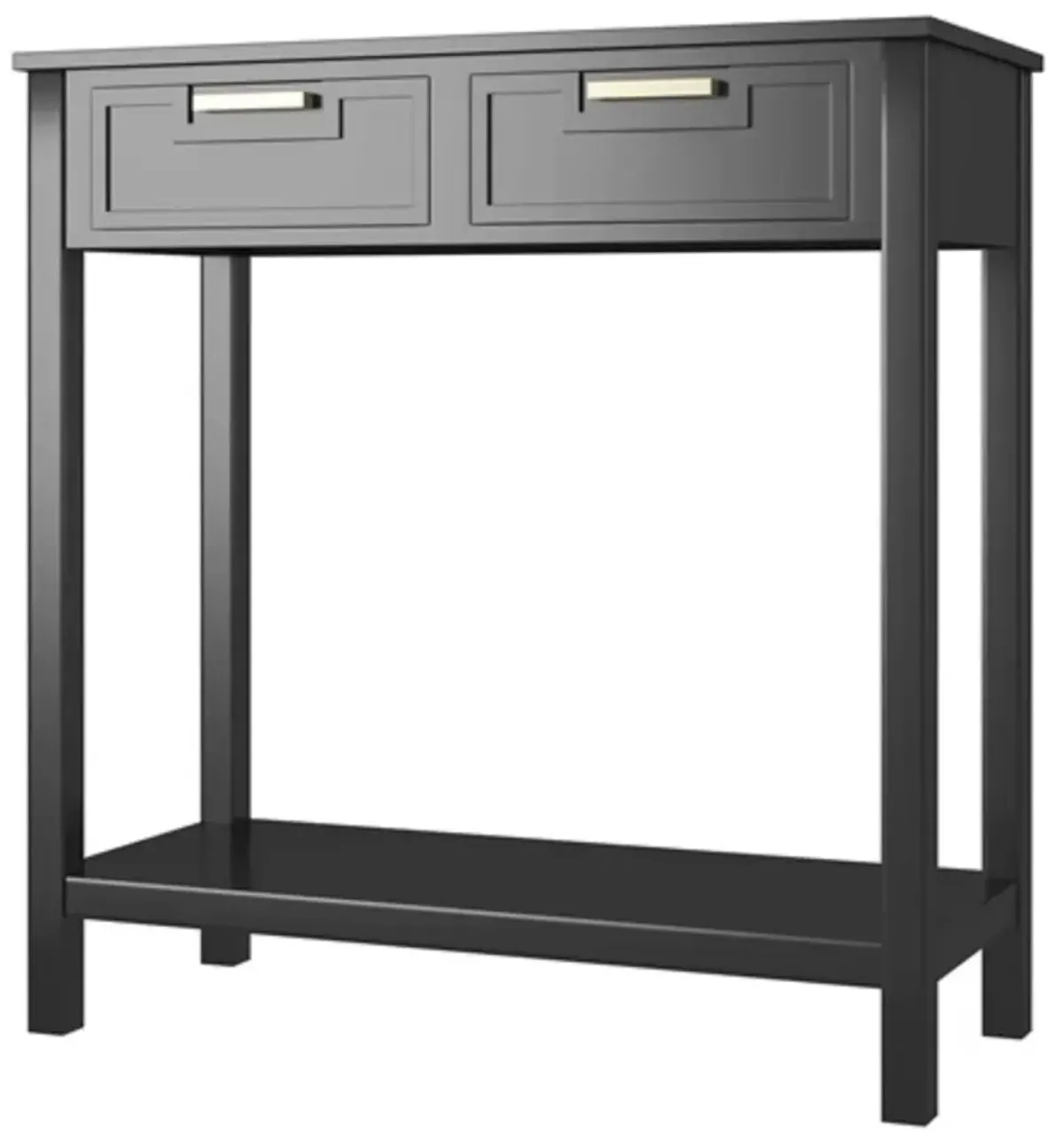 Modern Entryway Accent 2 Drawer Sofa Side Table