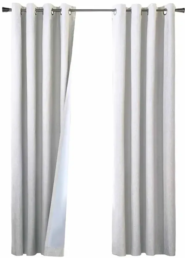 Commonwealth Thermaplus Bedford Total Blackout Grommet Curtain - 52" x 63" - White