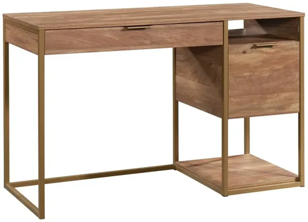 Sauder International Lux Single Ped Desk Sm