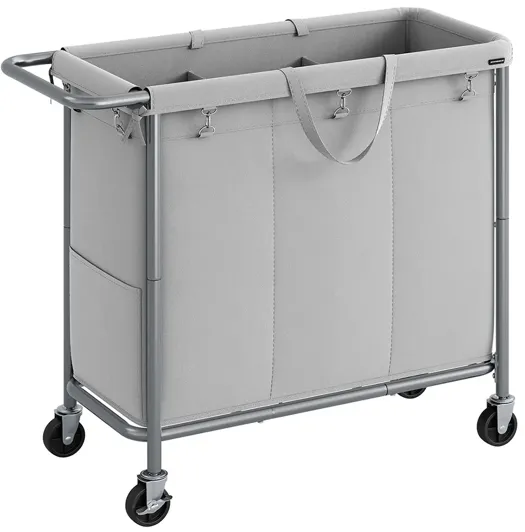 Laundry Basket with Wheels, Rolling Laundry Hamper