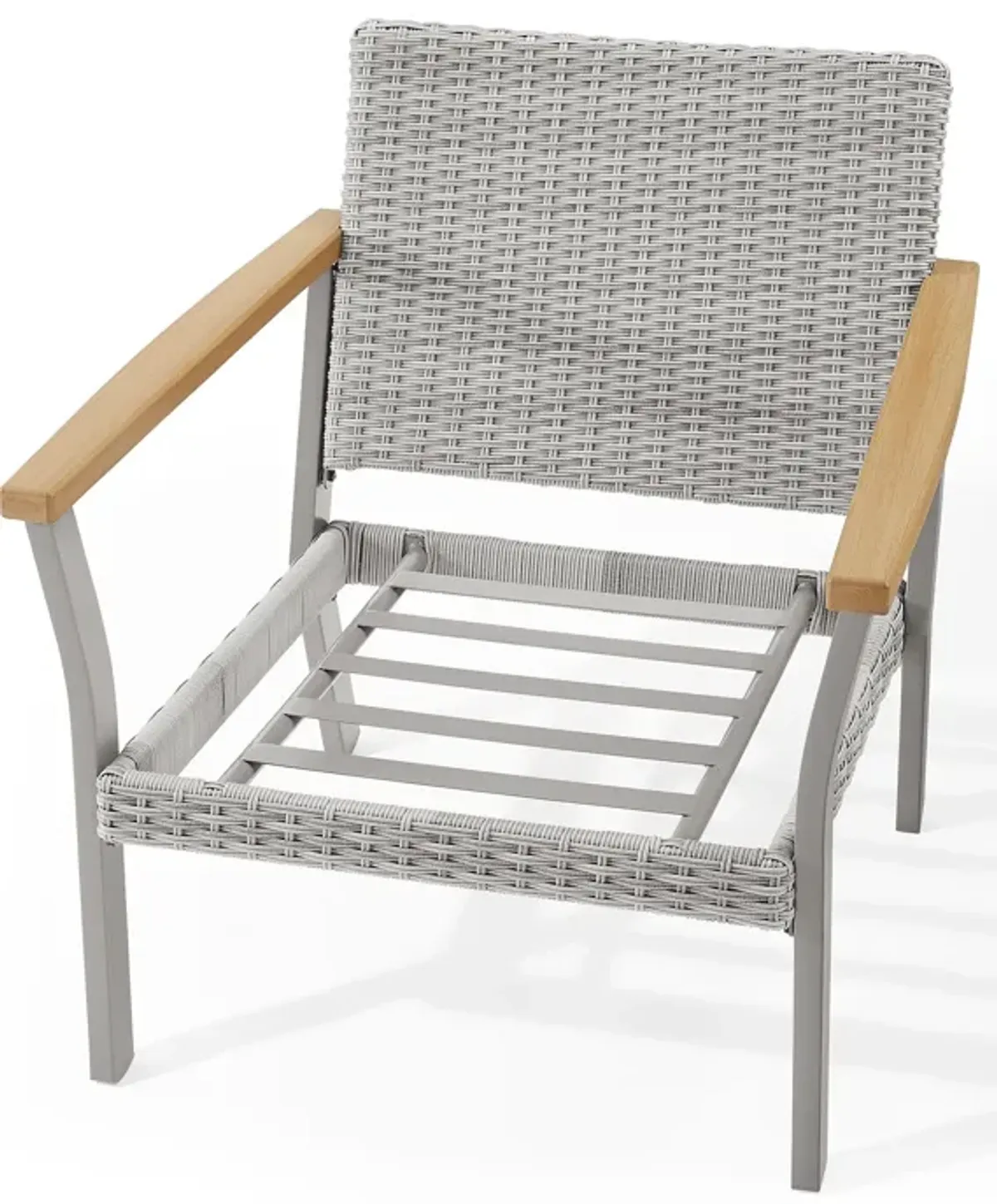 Lounge Chair with Faux Wood Armrests