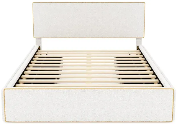 Merax Upholstered Platform Bed with 4 Drawers
