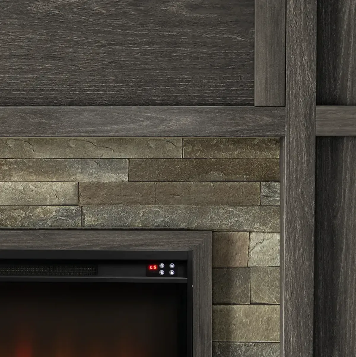 FESTIVO 48" Electric Fireplace with Realistic Flame Effect