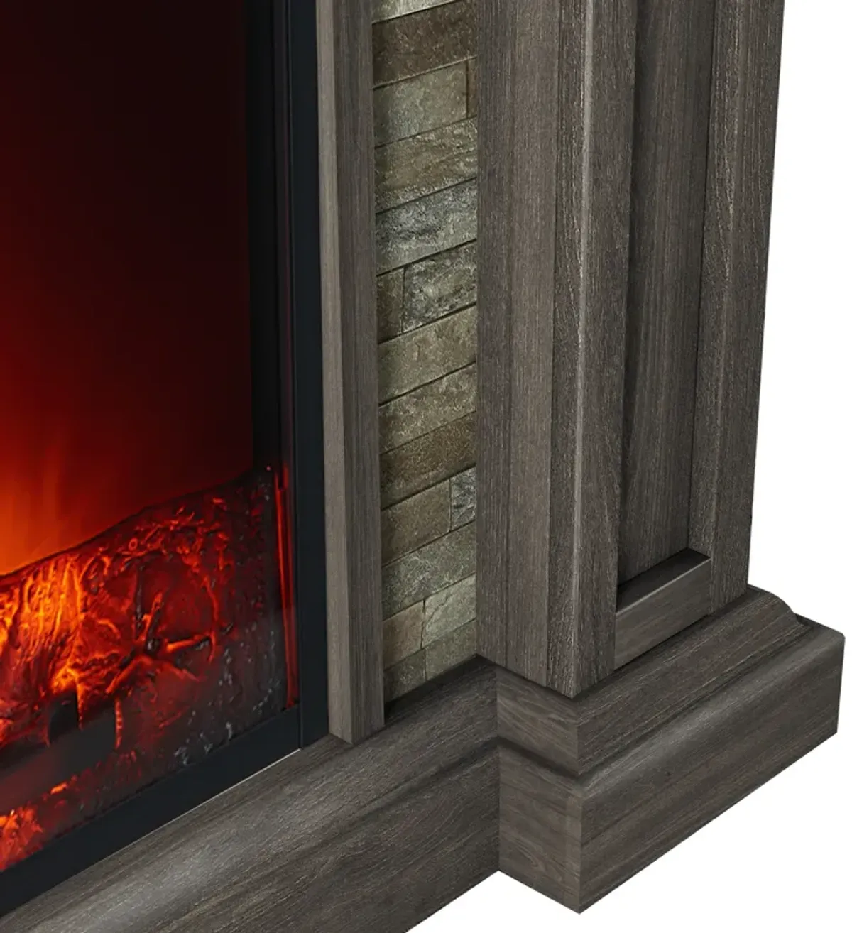 FESTIVO 48" Electric Fireplace with Realistic Flame Effect