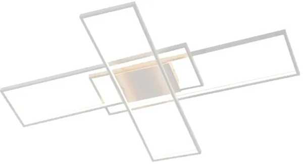 Palco Contemporary Minimalist Metal Adjustable Dimmable Geometric Integrated LED Flush Mount
