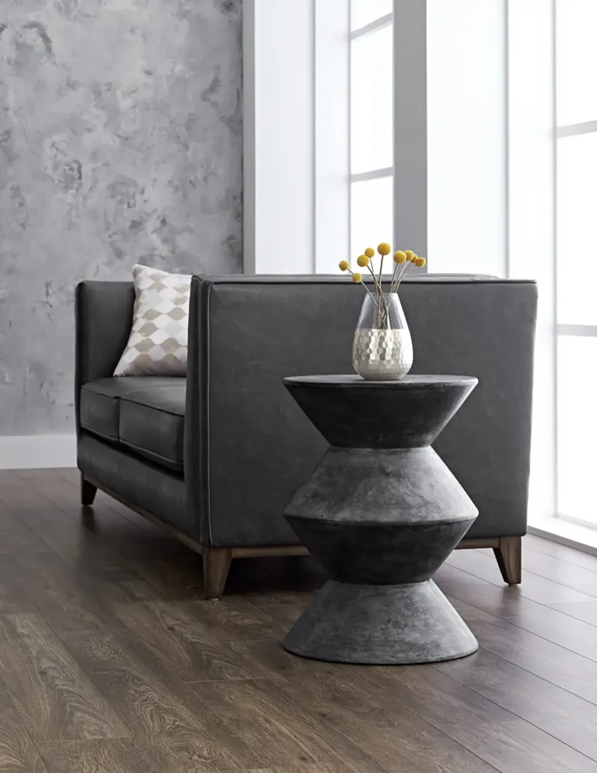Union Black End Table