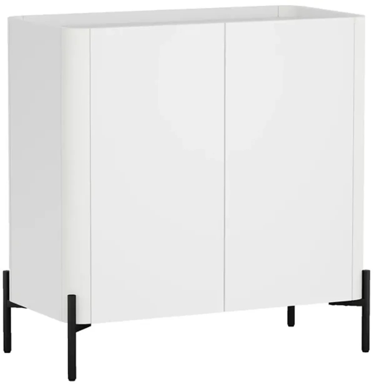 Abbey White Accent Cabinet and Sideboard Set