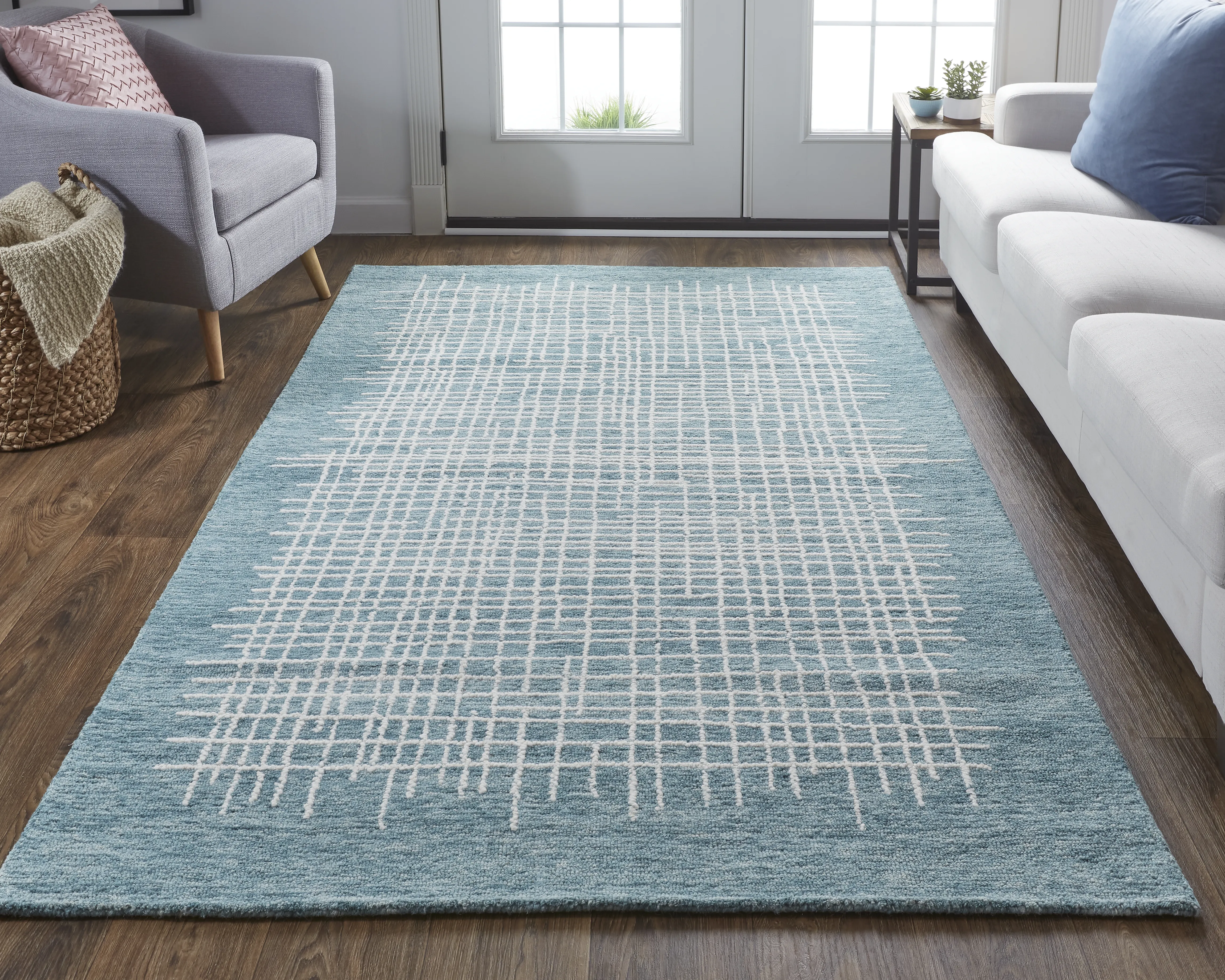 Maddox 8630F Blue/Ivory 8' x 10' Rug