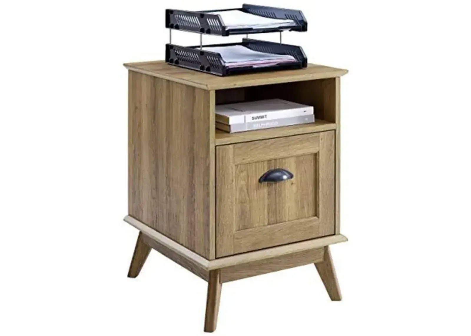 Caffoz Newport Series Wooden Home Office File Cabinet for Letter and Legal File