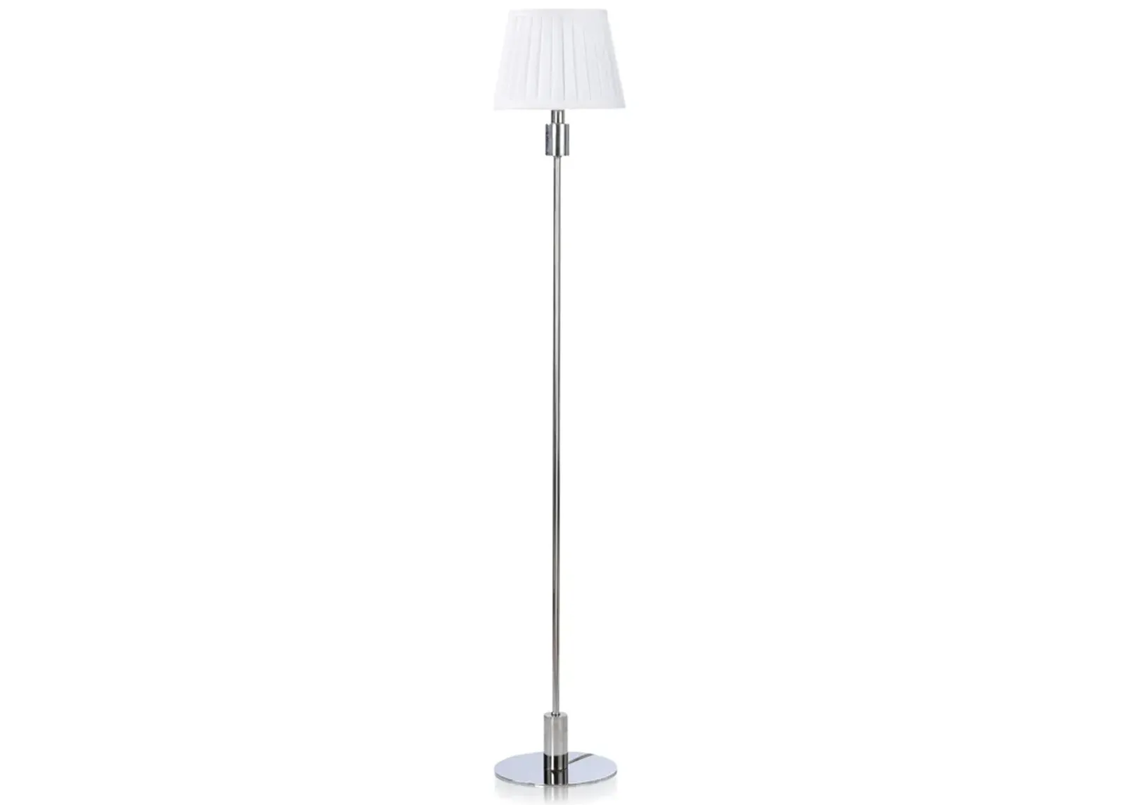 Polished Nickel Metal Lamp III