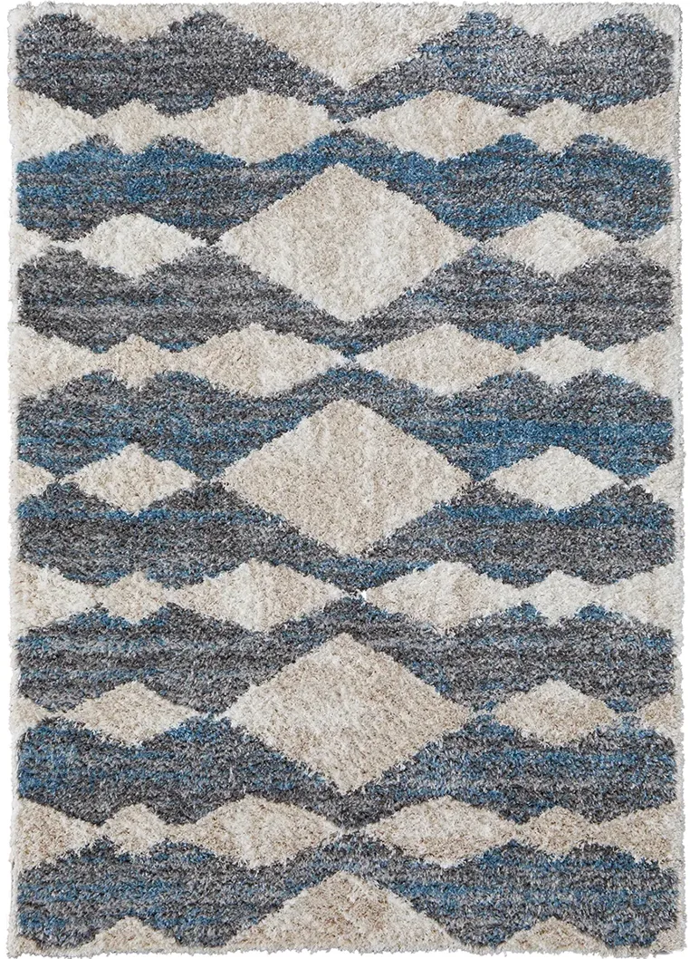 Mynka 39IFF Ivory/Gray/Blue 9' x 12' Rug