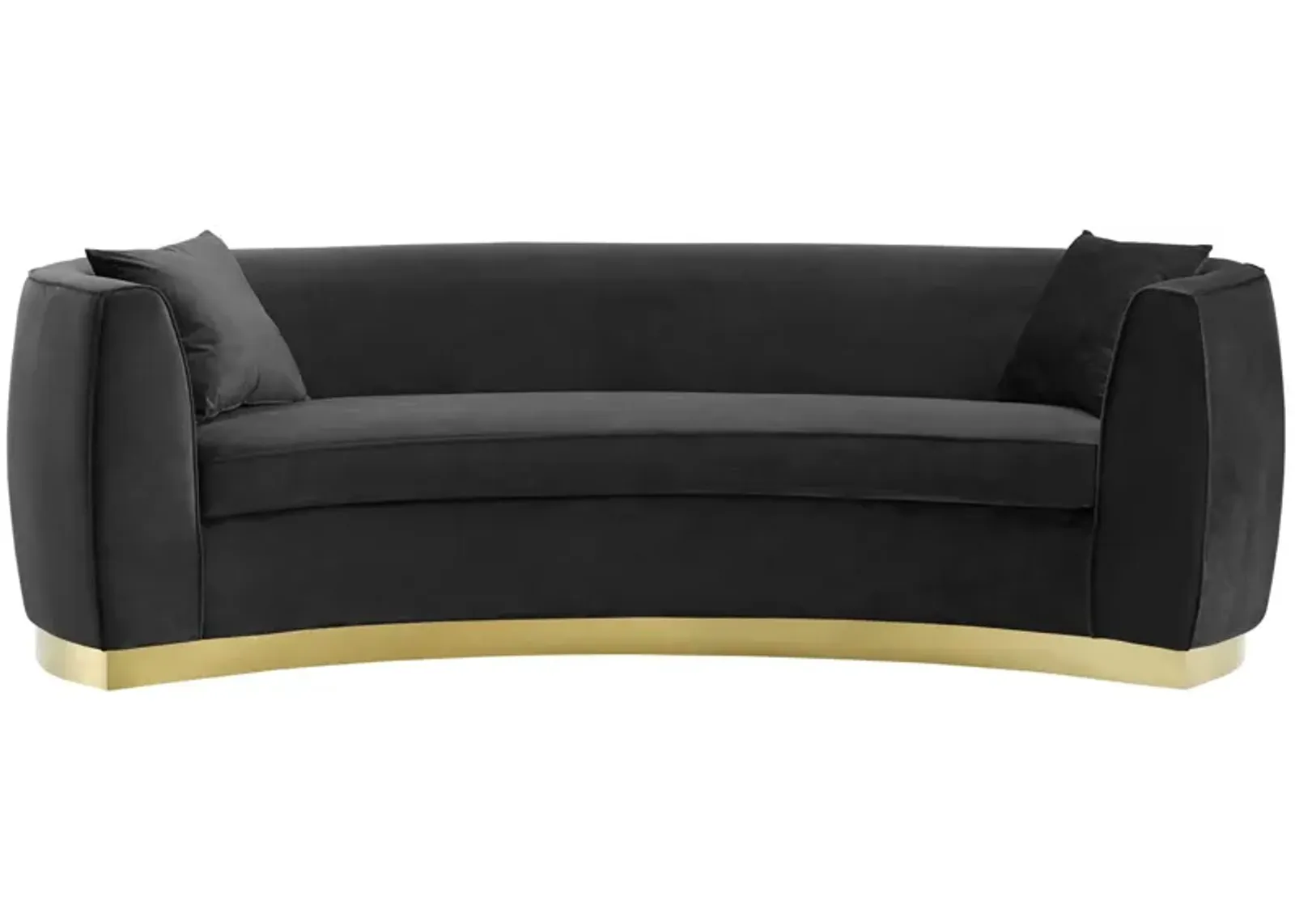 Resolute Curved Performance Velvet Sofa