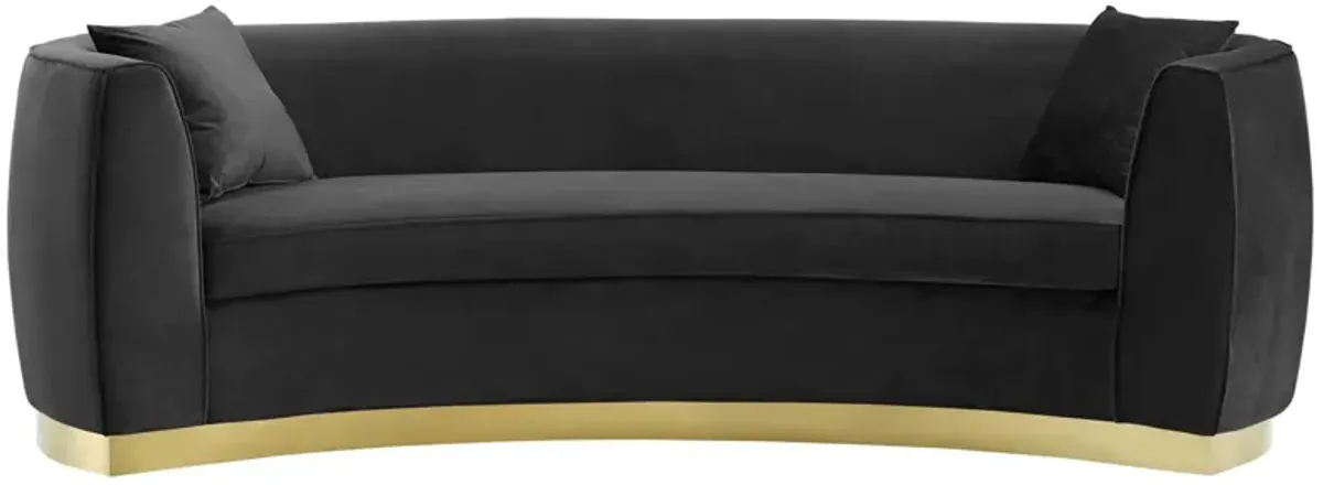 Resolute Curved Performance Velvet Sofa