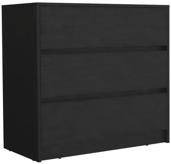Three-Drawer Modern Wooden Bedroom Dresser for Clothes