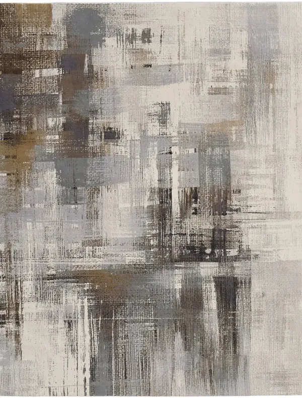 Clio 39LWF 10' x 13'2" Ivory/Gray/Brown Rug