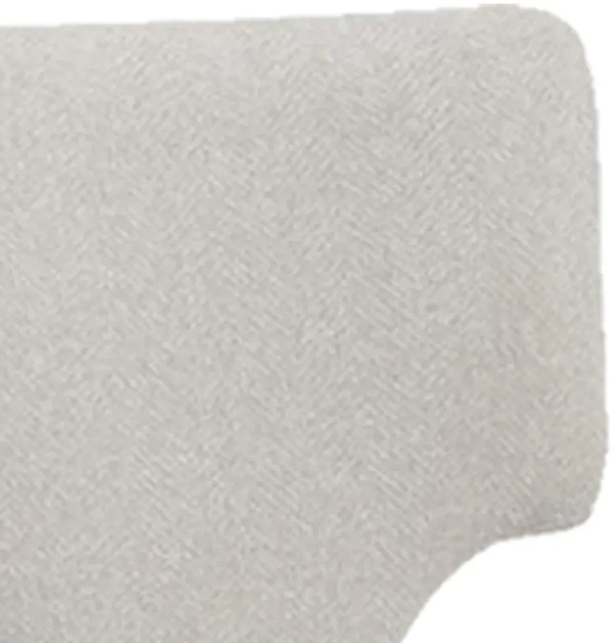 Kyna 21 Inch Side Dining Chair Set of 2, Curved Backrest, Champagne Linen - Benzara