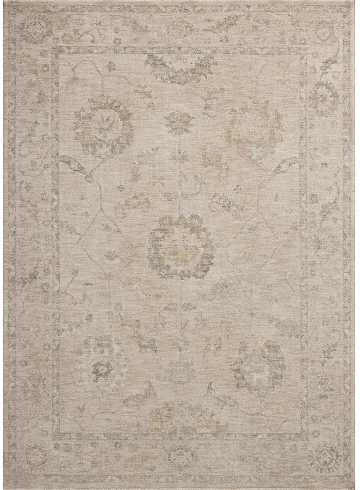 Louisa Oatmeal/Slate 2'7"x12' Runner Rug