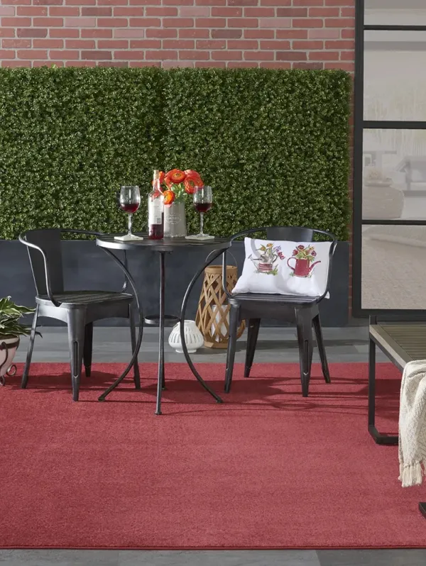 Nourison Essentials NRE01 Brick Red 7' x 10' Rug