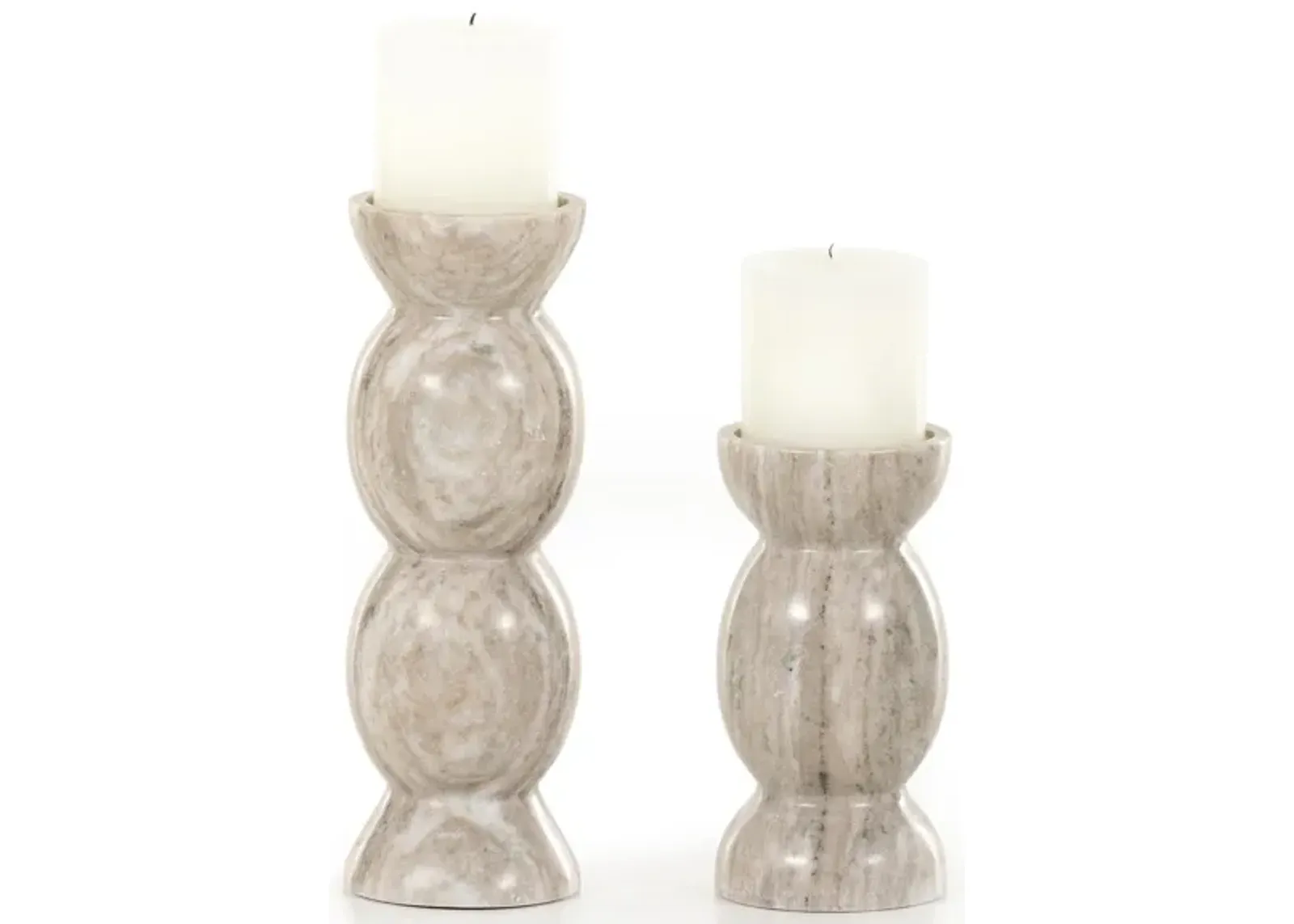 Kivu Pillar Candle Holder (Set Of 2)