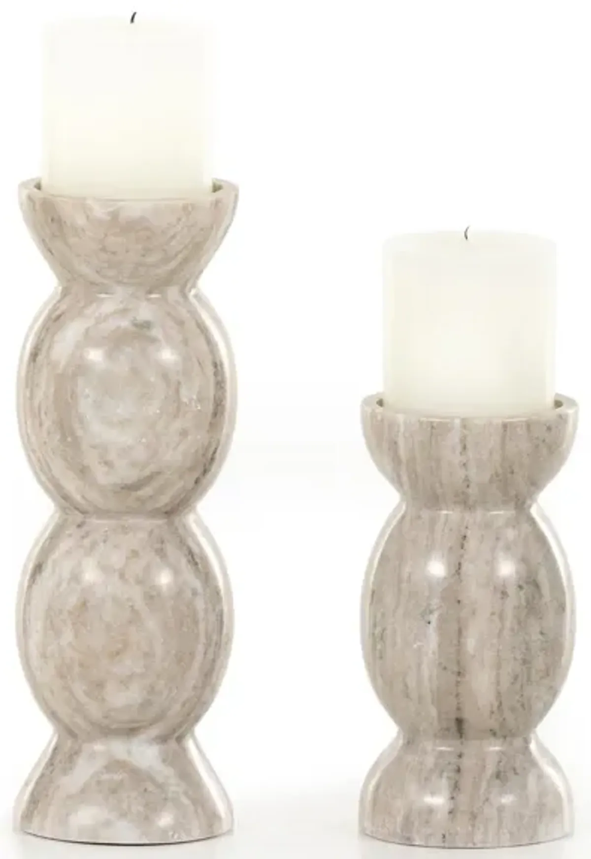 Kivu Pillar Candle Holder (Set Of 2)