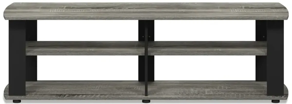 Furinno Furinno 11191 THE Entertainment Center TV Stand, French Oak Grey/Black