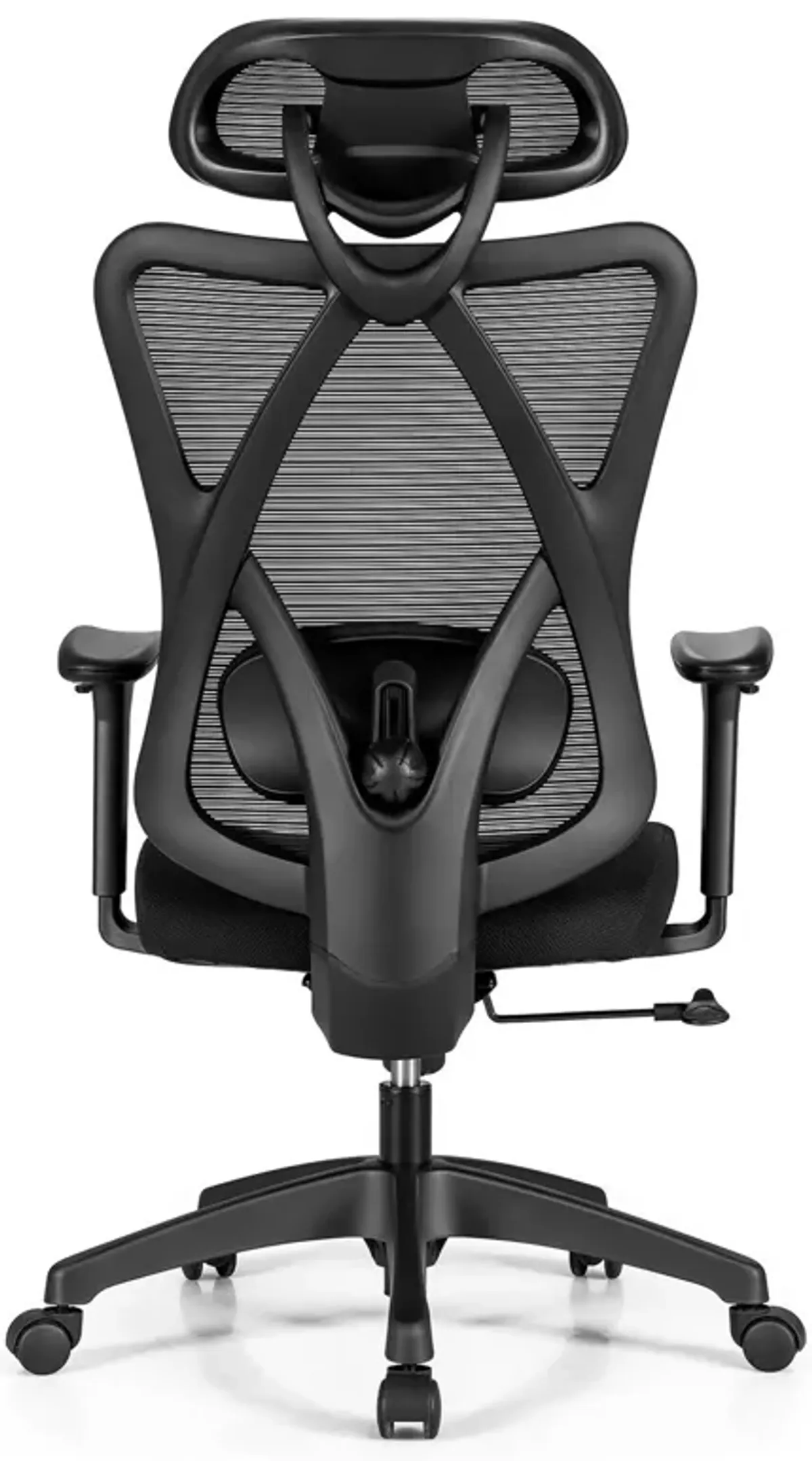 Costway Reclining Mesh Office Chair Swivel Chair w/ Adjustable Lumbar Support