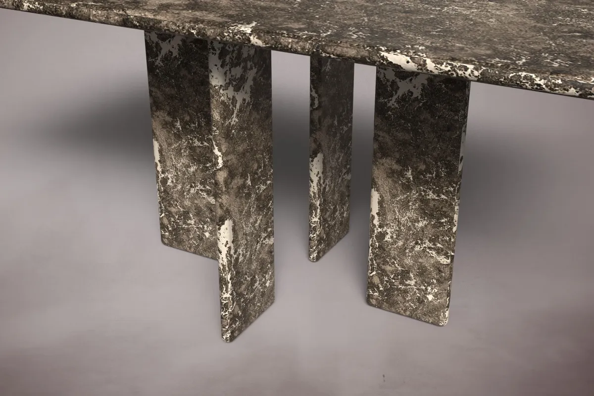 Luna Emperador Marble Dining Table 76"