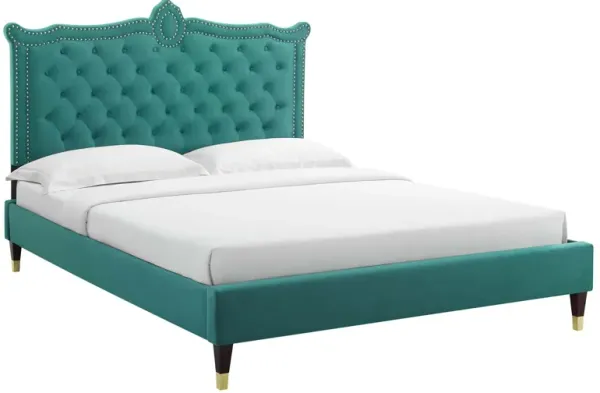 Modway - Clara Performance Velvet Queen Platform Bed