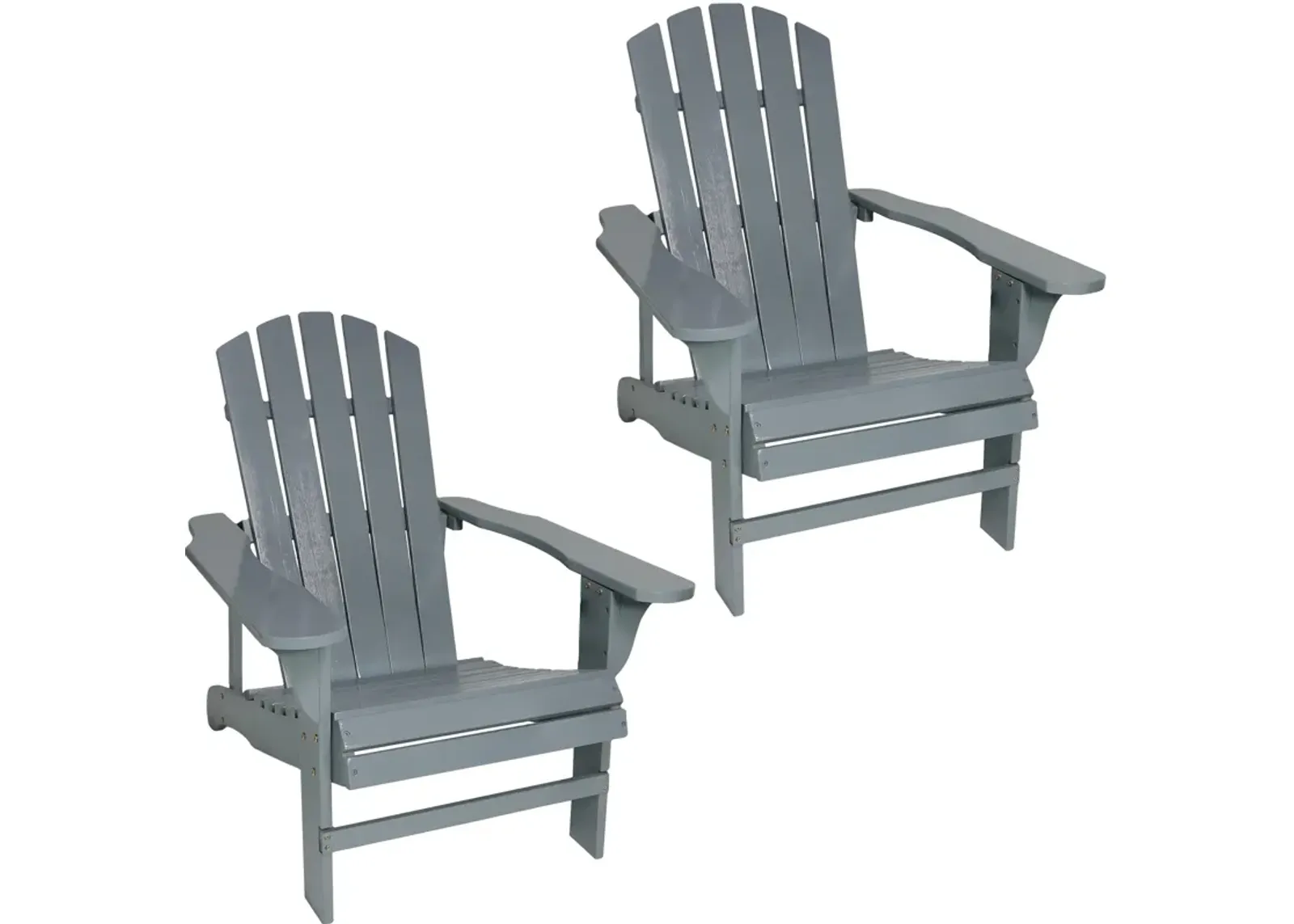 Sunnydaze Coastal Bliss Fir Wood Adirondack Chair