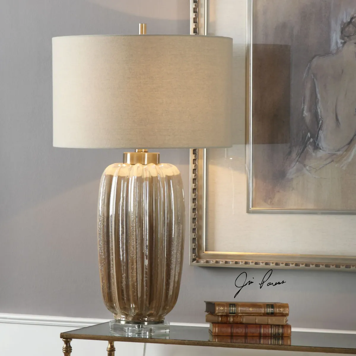 Uttermost Gistova Gold Table Lamp