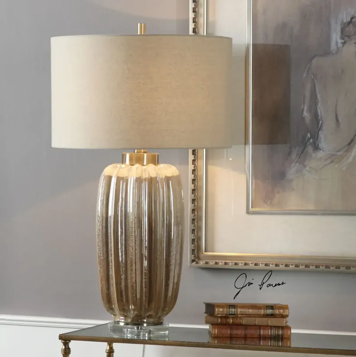 Uttermost Gistova Gold Table Lamp