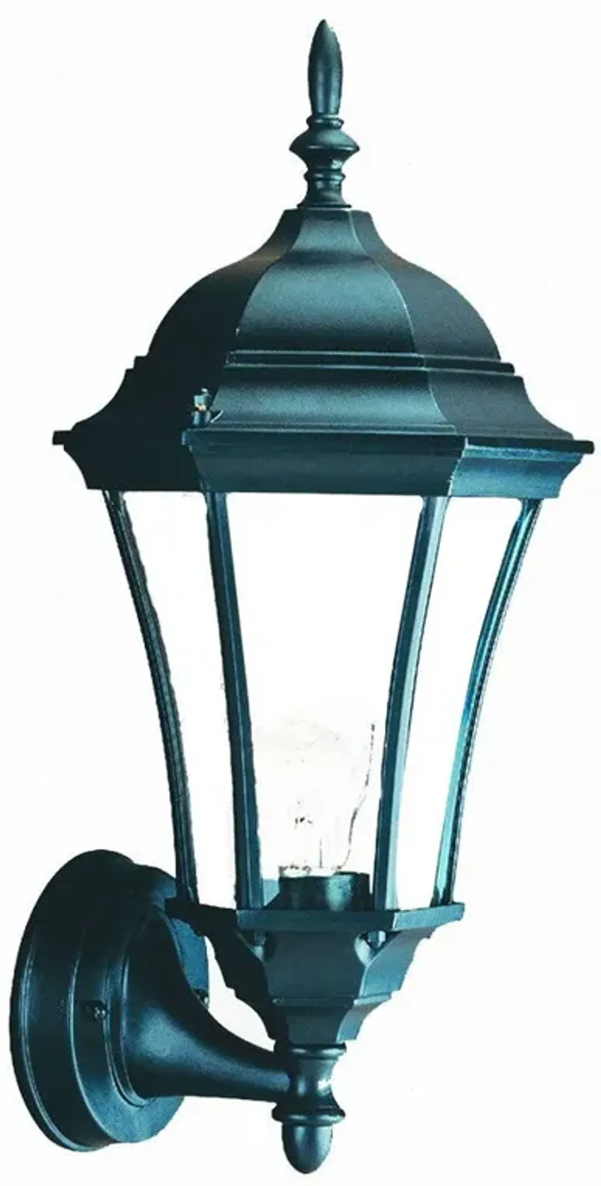 Hivvago Matte Black Carousel Lantern Wall Light