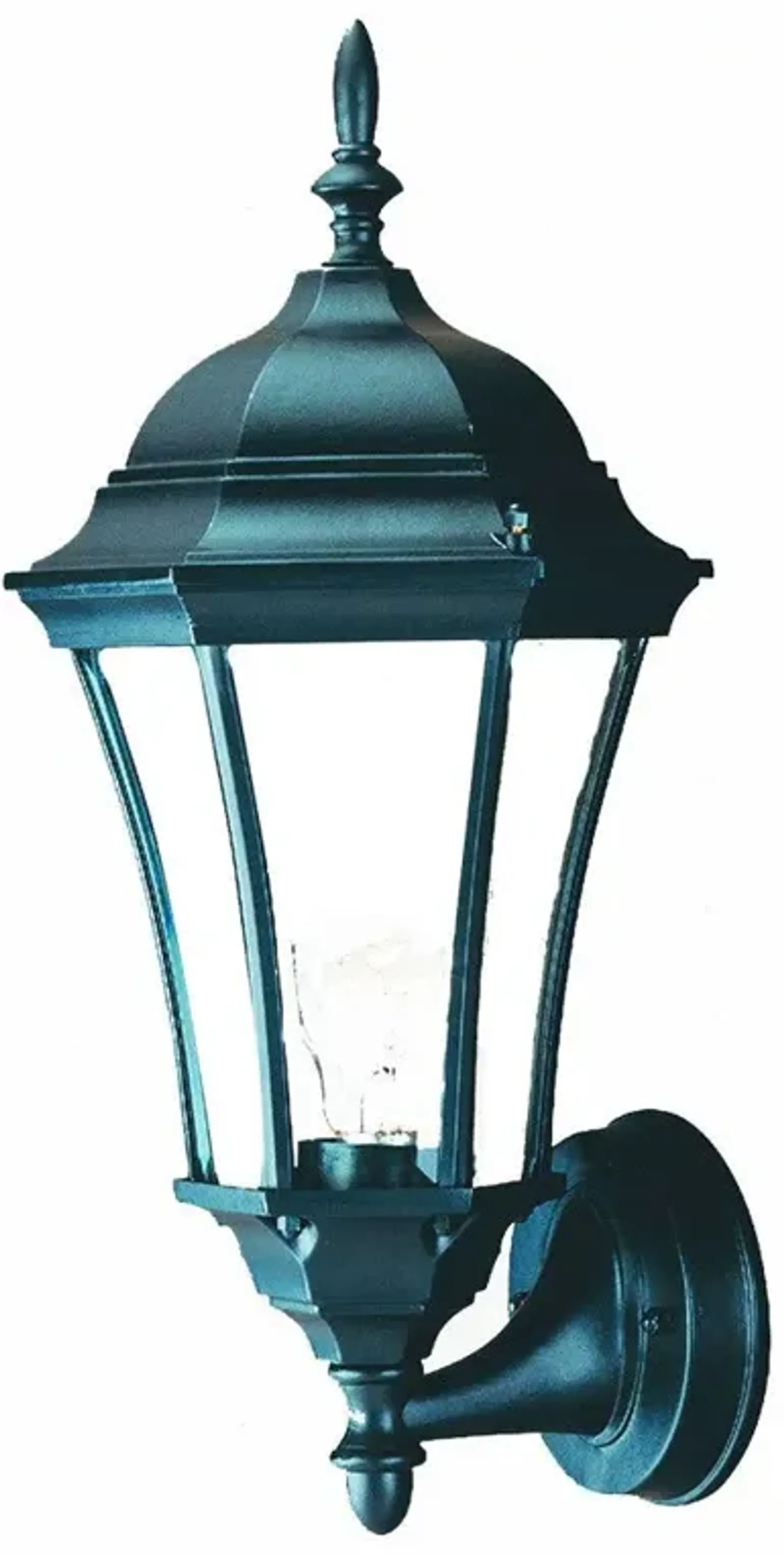 Hivvago Matte Black Carousel Lantern Wall Light