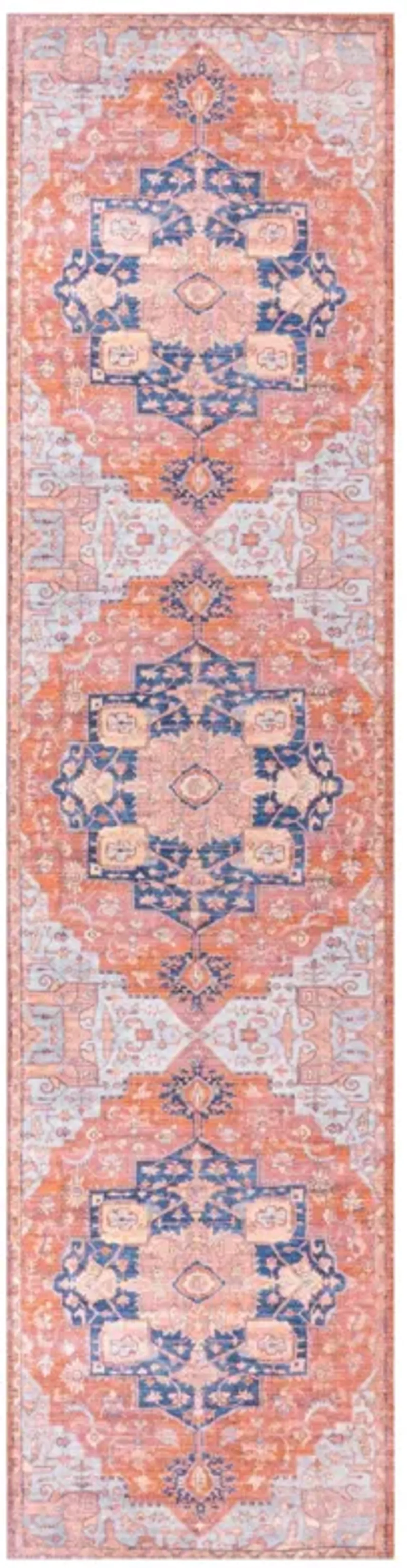 Maris Ornate Medallion Washable Indoor/Outdoor Area Rug