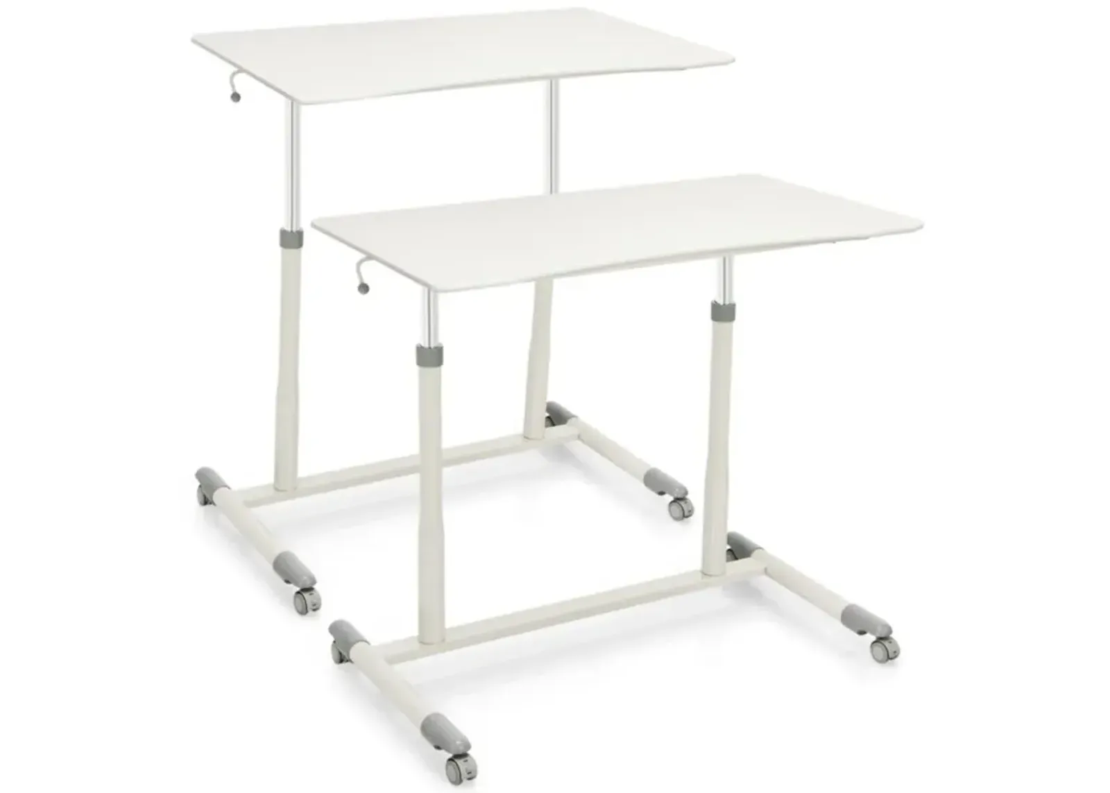 Hivvago Height Adjustable Computer Desk Sit to Stand Rolling Notebook Table