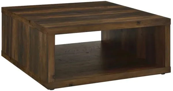 Frisco Square Engineered Wood Coffee Table Dark Pine