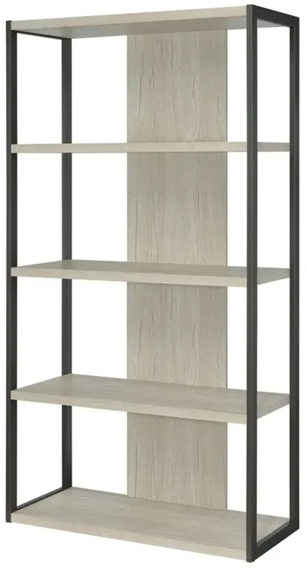 Loomis 4-shelf Bookcase Whitewashed Grey