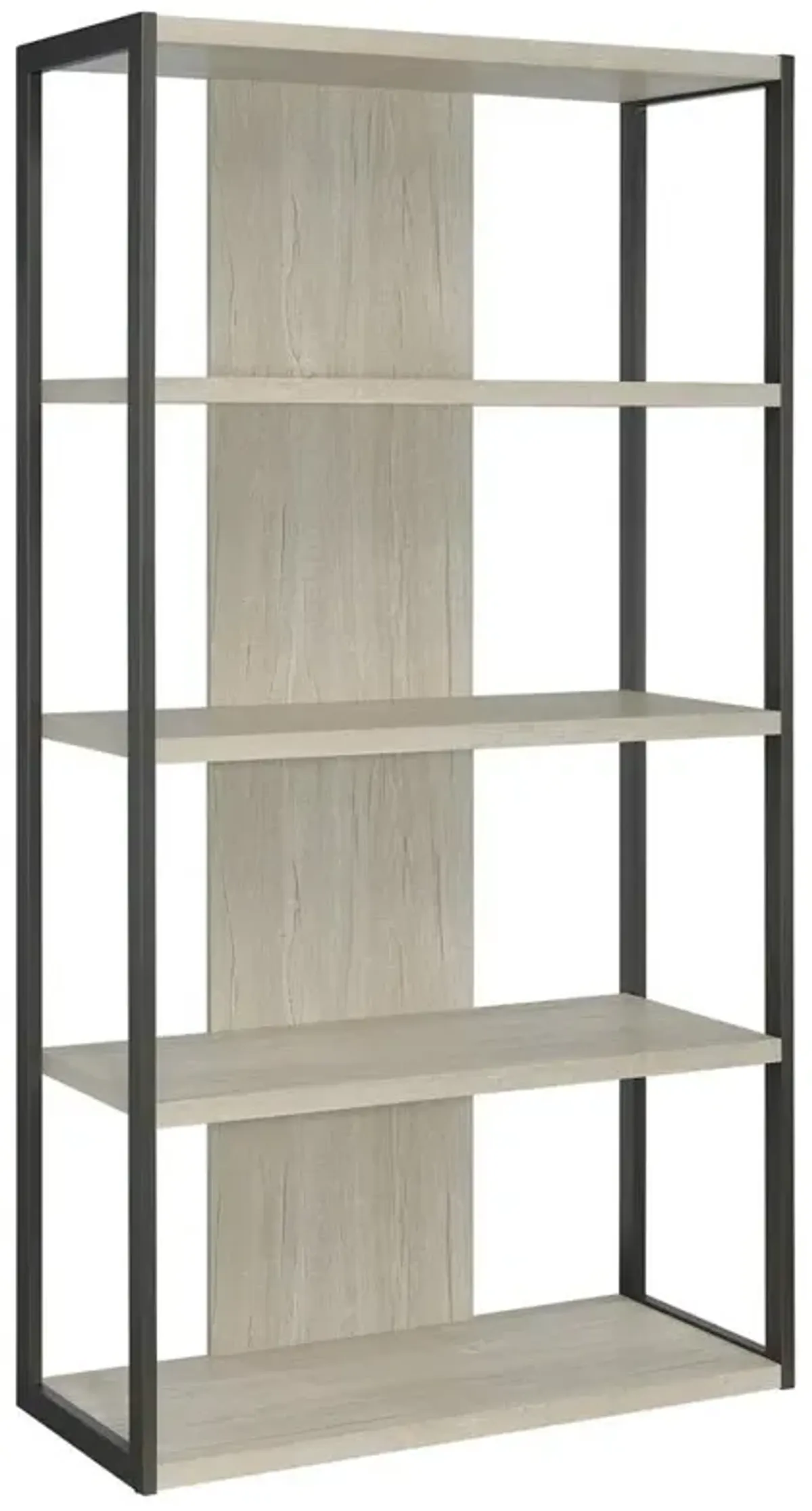 Loomis 4-shelf Bookcase Whitewashed Grey